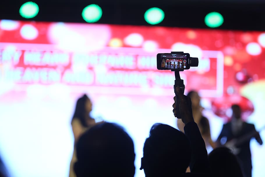 man taking photo using smartphone, person, human, crowd, electronics HD wallpaper