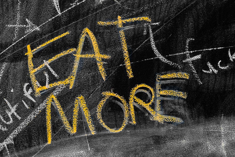 eat more text, rug, thoughts, yvr, textures, grit, white, black, HD wallpaper