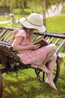 read, reader, study, girl, teen, beauty, one person, leisure activity HD wallpaper