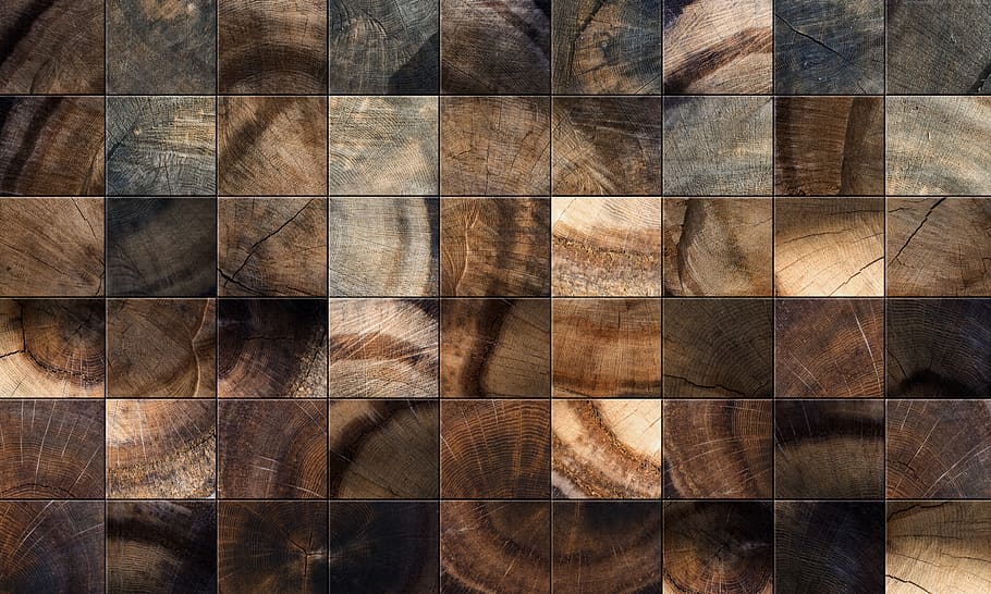 tree, surface, material, oak, wooden, board, pattern, square, HD wallpaper