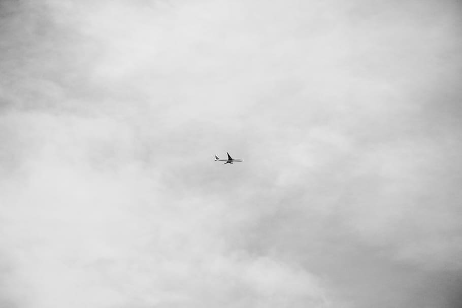 holidays, alone, clouds, flying, dom, sky, plane, low angle view HD wallpaper