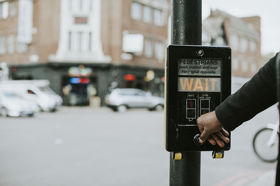 Person Pushing Button , pedestrian, pedestrian crossing, city HD wallpaper