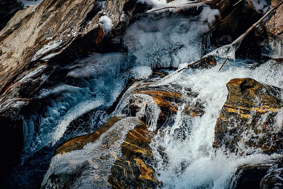 river timelapse photography, nature, outdoors, water, waterfall HD wallpaper
