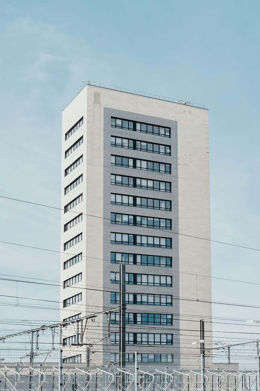 high-rise building, belgium, leuven, apartment building, leuven station HD wallpaper