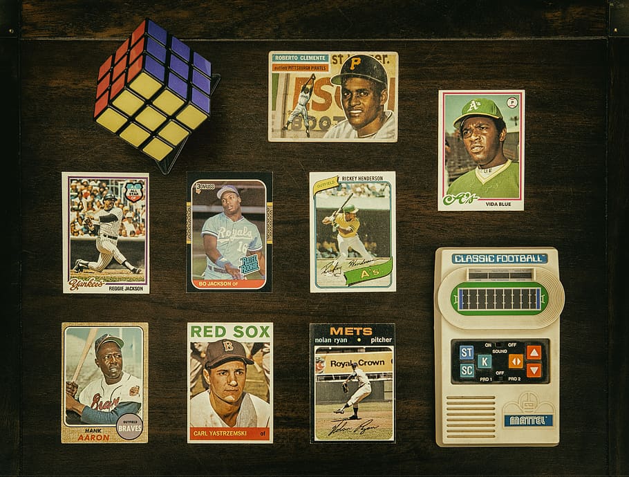 assorted trading card lot, human representation, male likeness HD wallpaper