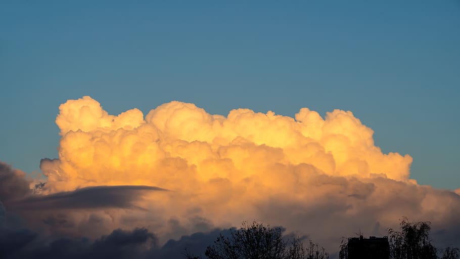 evening, clouds, sun, sky, cloud - sky, beauty in nature, scenics - nature HD wallpaper