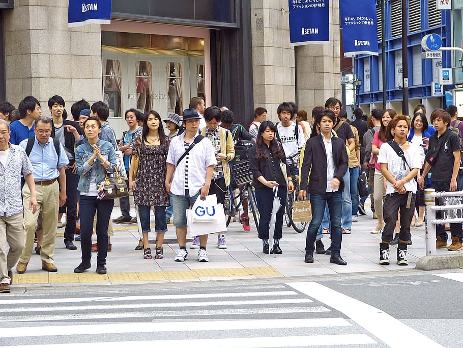 signal, wait, human, activity, japan, city, urban, crowd, large group of people HD wallpaper