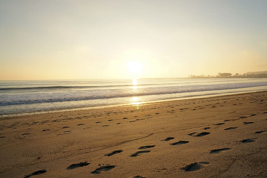 united states, dana point, capistrano beach, ocean, waves, sand, HD wallpaper