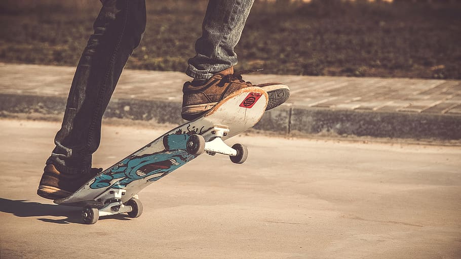people, guy, leg, skateboarding, sport, game, fitness, exercise HD wallpaper