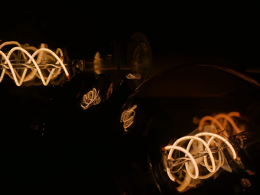 lighting, led, neon, bubble, glass, sphere, ornament, fractal HD wallpaper
