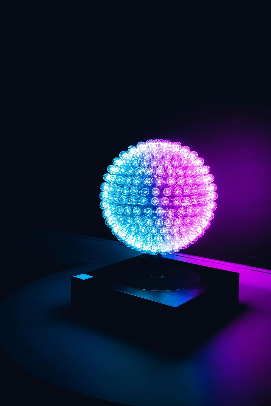 blue, purple, lights, ex.colors, illuminated, indoors, no people HD wallpaper