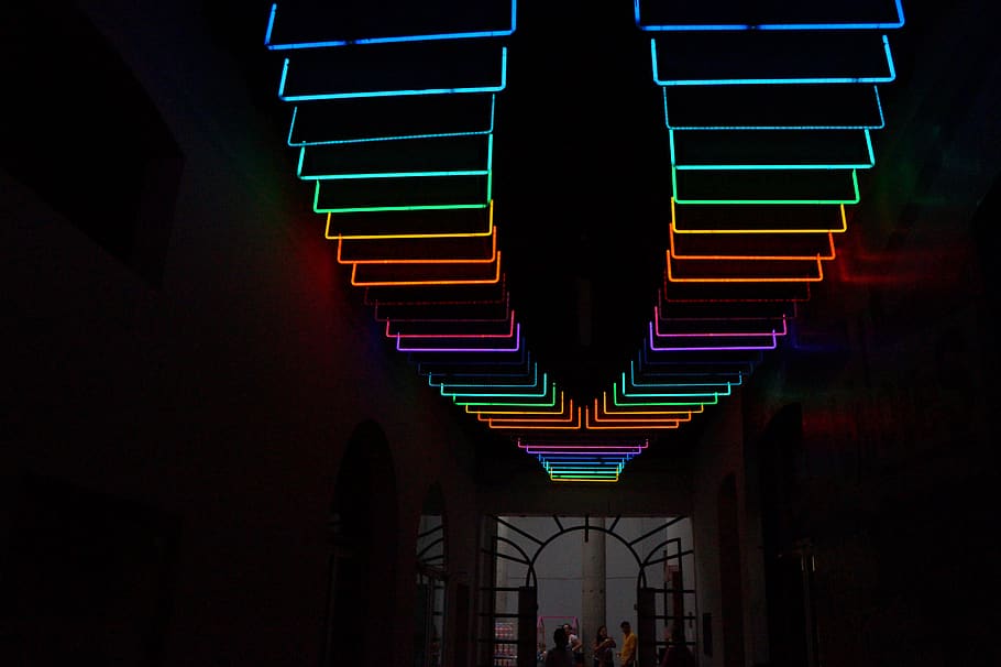 corridor, light, human, person, musical instrument, leisure activities HD wallpaper