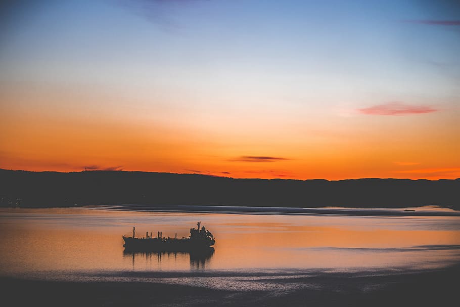 Scenic View of the Sea During Sunset, beach, dawn, dusk, idyllic HD wallpaper
