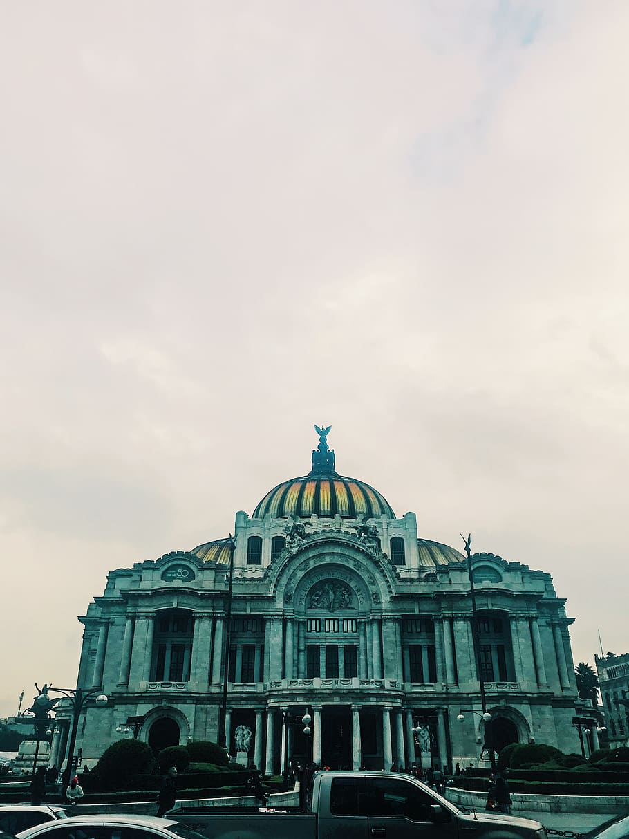 mexico, mexico city, bellas artes, afternoon, walking, cloudy, HD wallpaper