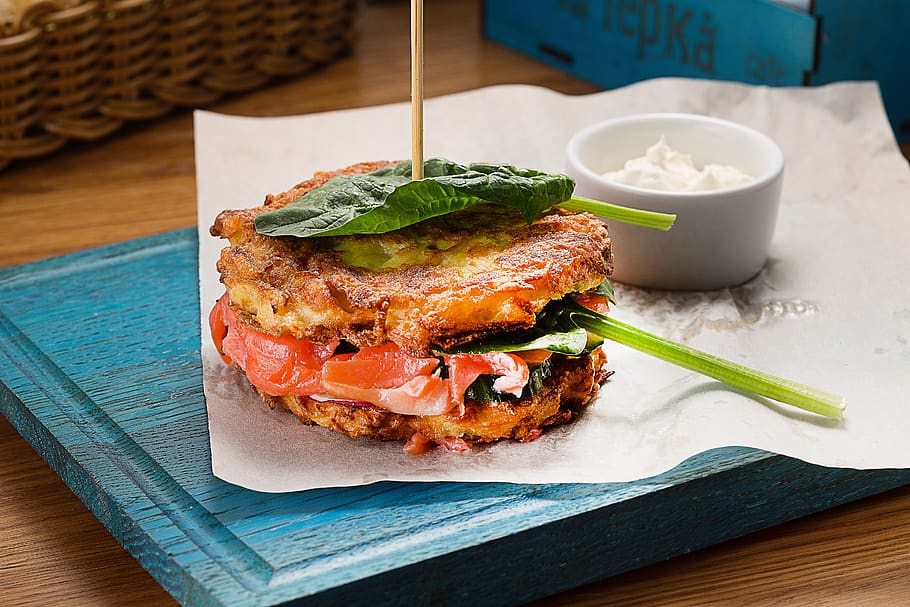 food, salmon, seafood, fish, dish, food and drink, ready-to-eat HD wallpaper