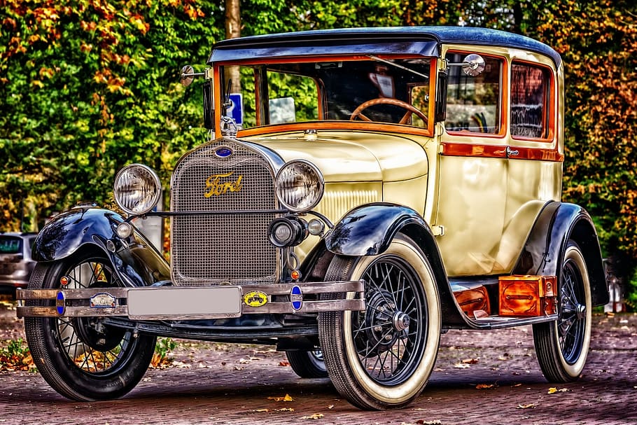 ford, oldtimer, automotive, classic, nostalgic, rarity, nostalgia HD wallpaper