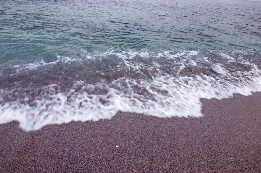 bulgaria, nessebar, waves, sea, water, aquatic sport, motion HD wallpaper