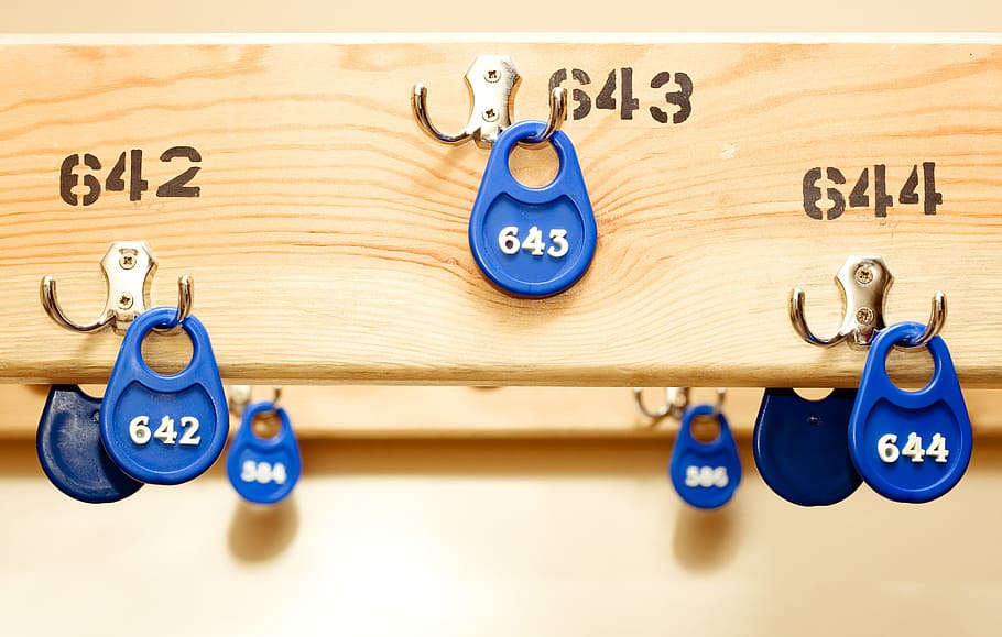 check, coat, hanger, blue, objects, numbers, business, sport HD wallpaper