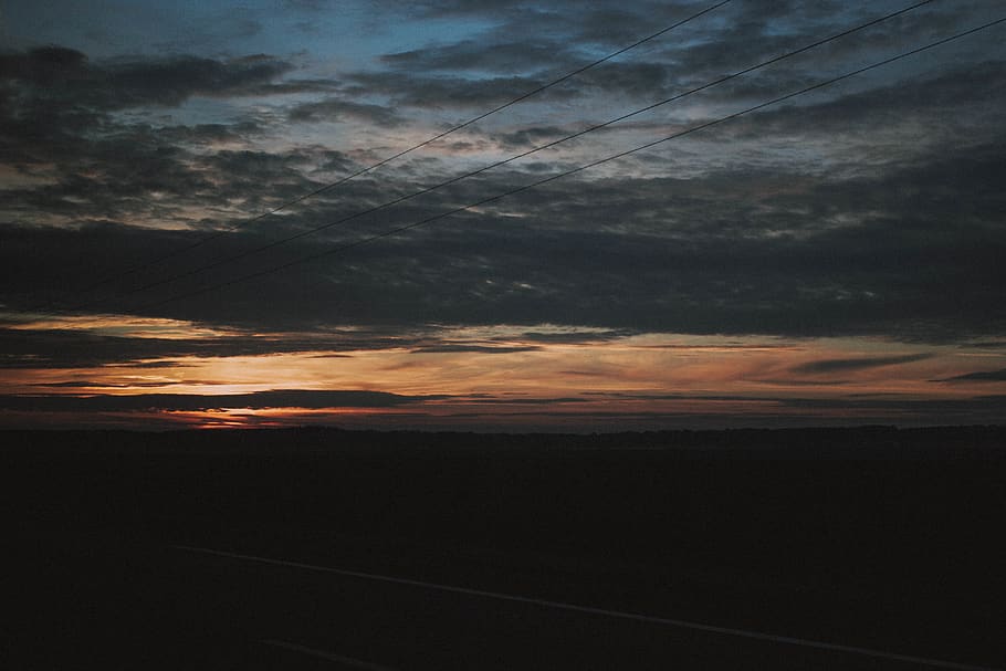 wallpaper, sky, cloud, sunset, nature, road, highway, cloud - sky HD wallpaper