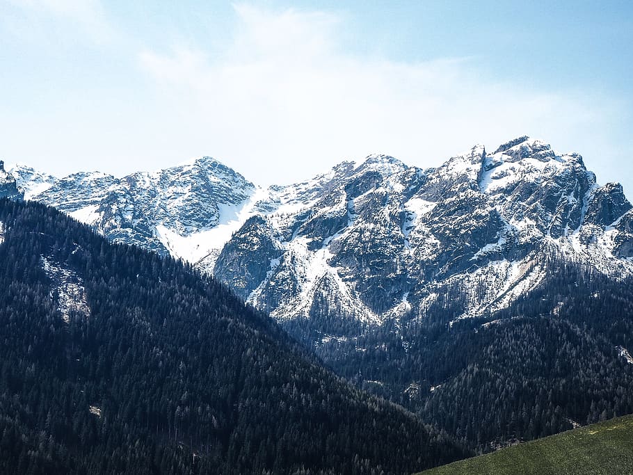 mountains at daytime, beauty in nature, scenics - nature, mountain range HD wallpaper