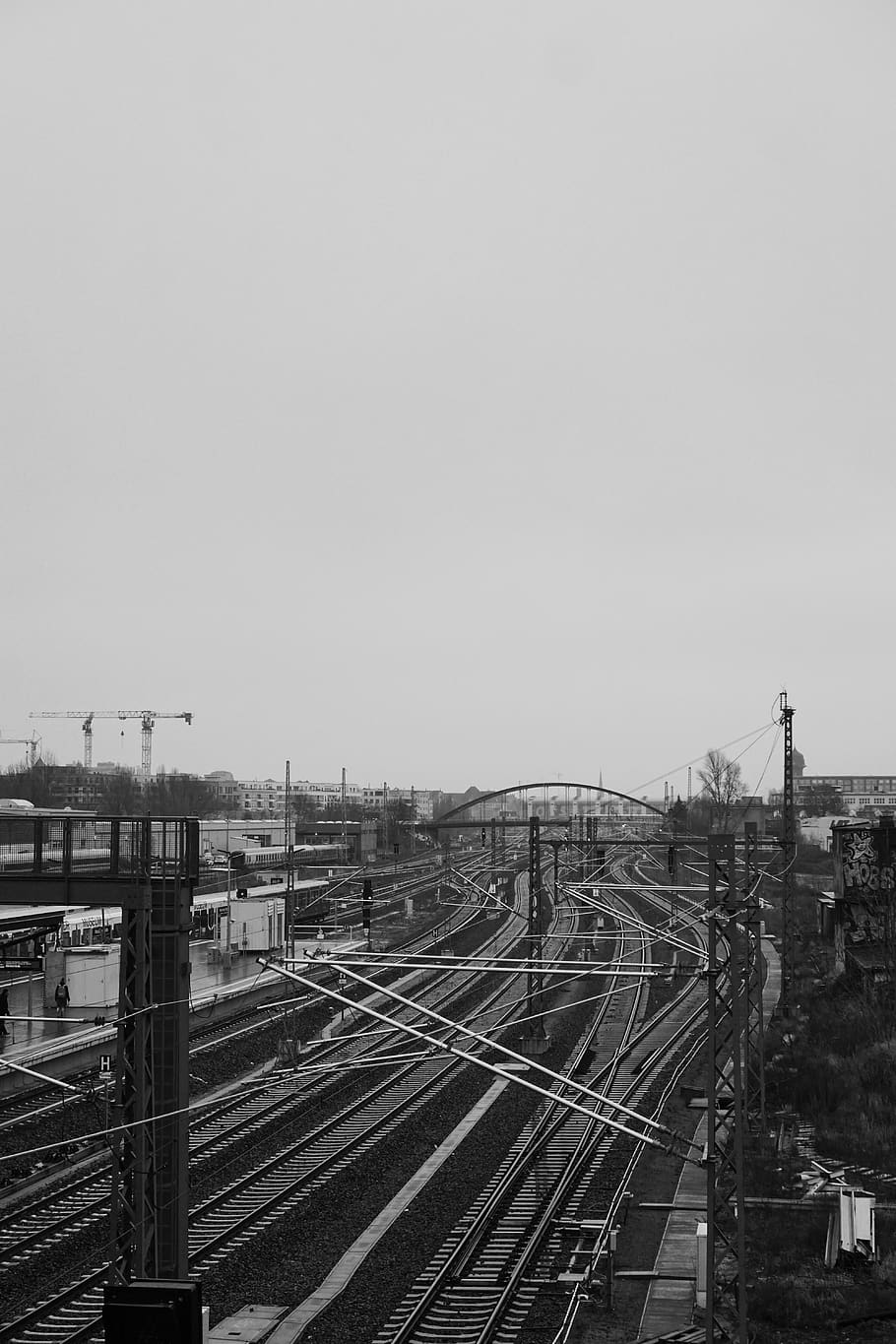 industry, train, berlin, station, rustic, rail, lines, rail lines HD wallpaper