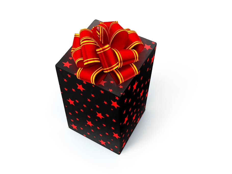 present, wrapping, isolated, decoration, bowing, anniversary HD wallpaper