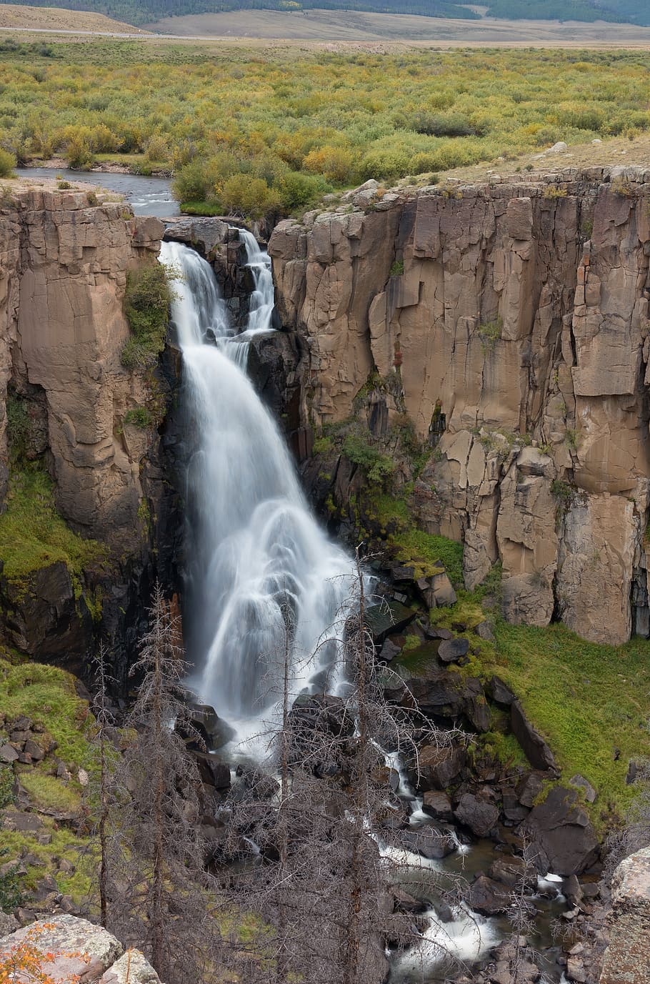 cascade, waterfall, motion, long exposure, rock, scenics - nature HD wallpaper