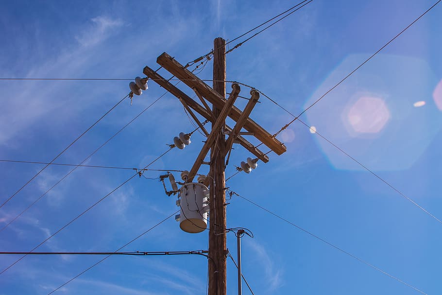 albuquerque, power line, cable, low angle view, electricity HD wallpaper