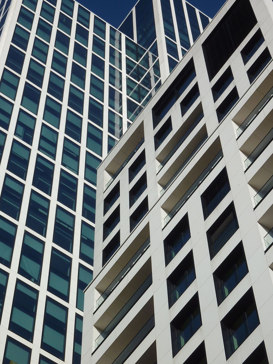 glass, architecture, skyscraper, large, window, town center HD wallpaper