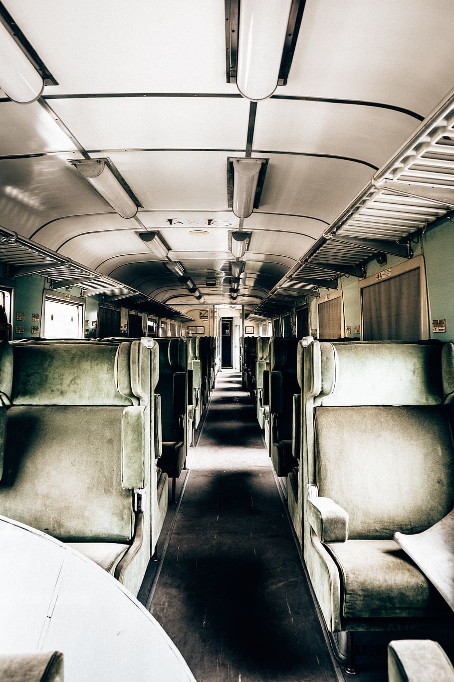 green and white train interiors, seat, vehicle seat, vehicle interior HD wallpaper