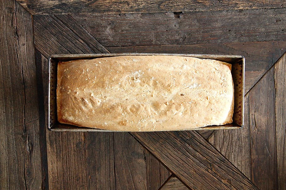 Bread Baked, food and Drink, baking, breads, wood - material HD wallpaper