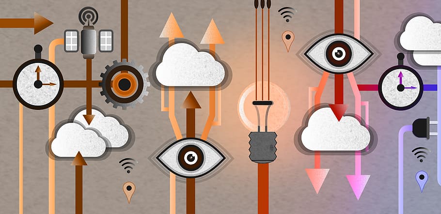 Cloud Computing - Internet of Things - Connected to the Virtual Cloud - Smaller, HD wallpaper