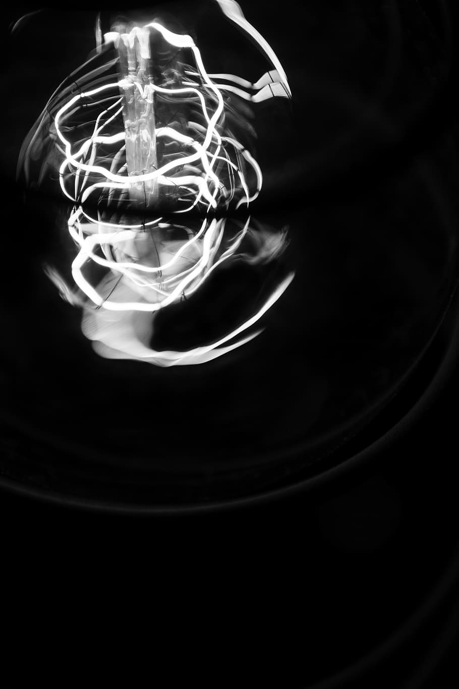 light, macro, wolfram, abstract, bw, bandw, lightbulb, wire HD wallpaper