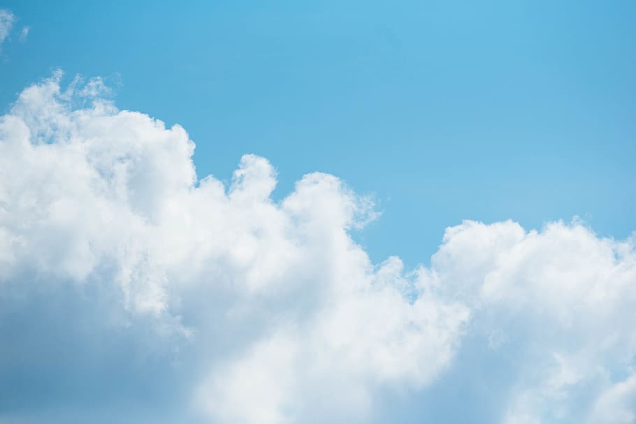 clouds during daytime, nature, outdoors, sky, azure sky, cloudy HD wallpaper