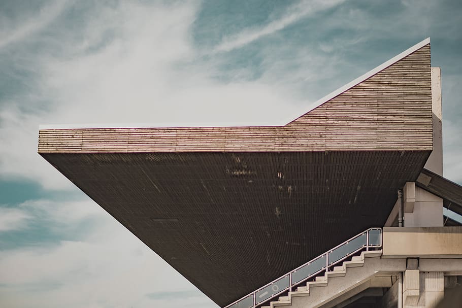 brown architectural design, architecture, built structure, cloud - sky HD wallpaper