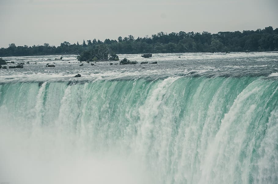 canada, niagara falls, waterfall, usa, motion, beauty in nature HD wallpaper