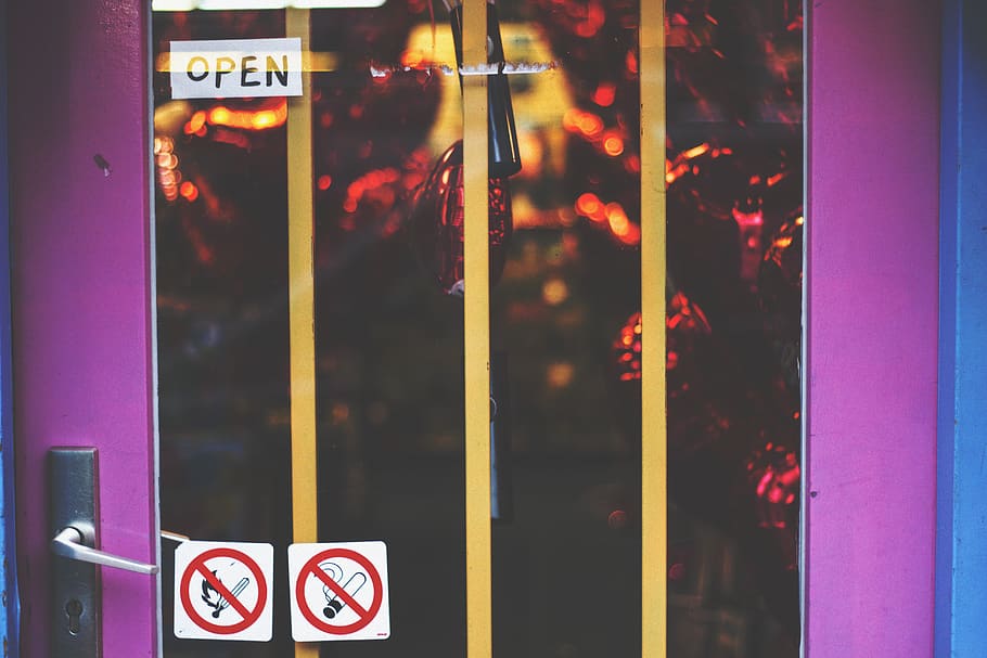 netherlands, amsterdam, window, sign, communication, night HD wallpaper