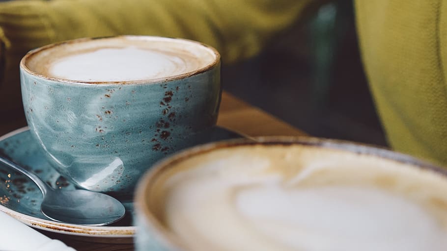 coffee, cappuccino, mug, cup, cafe, drink, food and drink, coffee - drink HD wallpaper