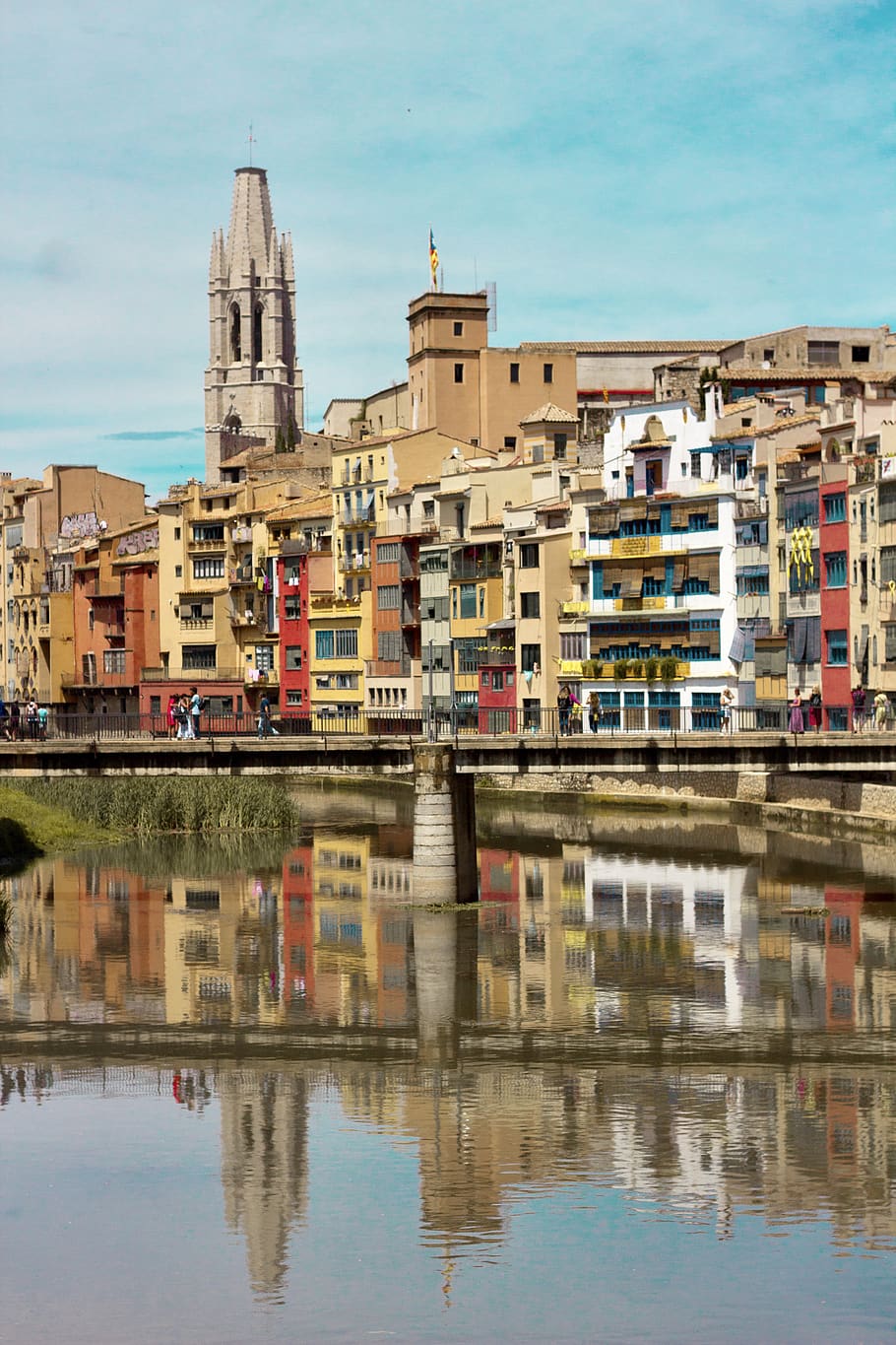 reflection, buildings, city, river, building exterior, built structure HD wallpaper
