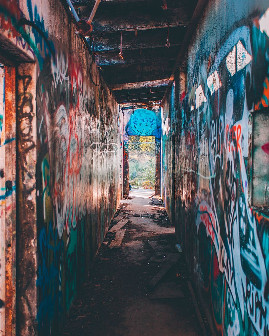 Photo of Graffiti Wall, abandoned, abandoned building, architecture, HD wallpaper