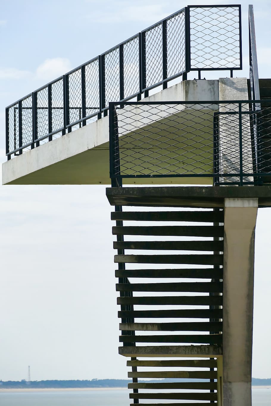 stairs, view, architecture, observation tower, gradually, upgrade HD wallpaper
