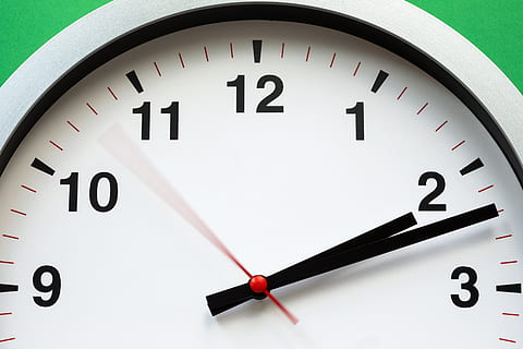 White Clock Reading at 2:12, accuracy, Analogue, clock face, close-up HD wallpaper