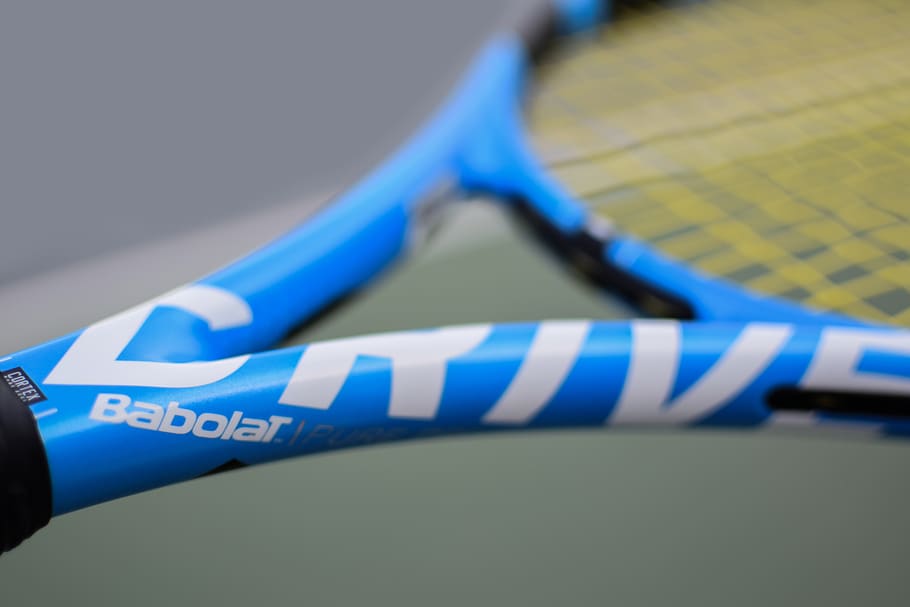 HD wallpaper tennis recket babolat puredrive blue text