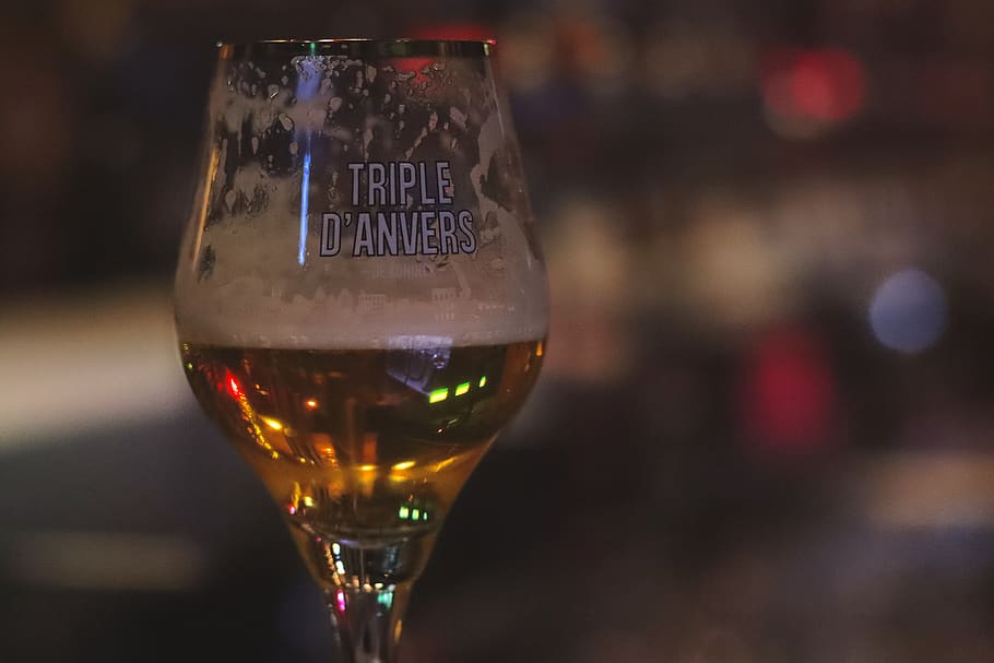 antwerp, beer, glass, half empty, drink, refreshment, food and drink HD wallpaper