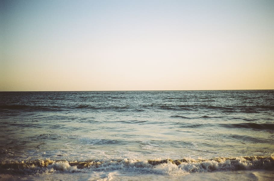 Sea Shore, ocean, waves, water, horizon over water, sky, scenics - nature HD wallpaper
