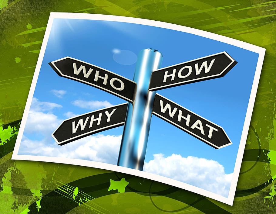 Who How Why What Questions Sign Meaning Researching And Investigating HD wallpaper