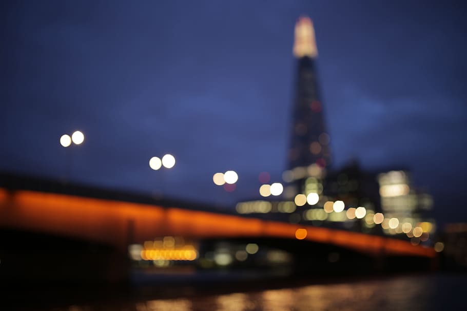 city, blur, lights, building, construction, engineering, architecture HD wallpaper