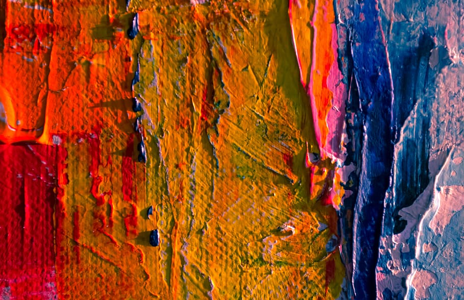 Photo of Abstract Painiting, art, artistic, background, canvas HD wallpaper