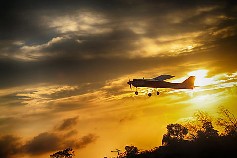 remote, controlled, model, airplane, sunset, rcmodel, rcplanes HD wallpaper
