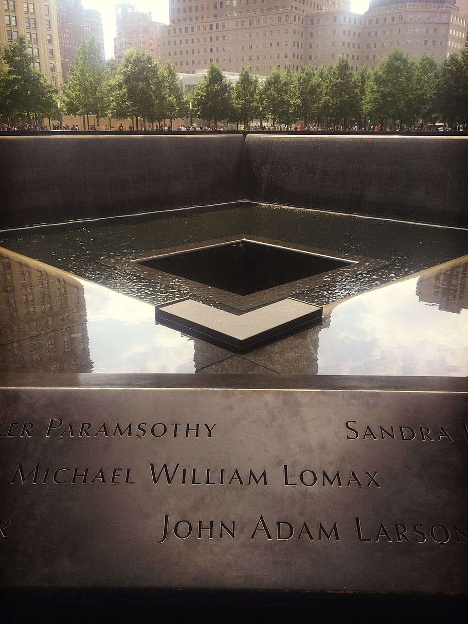 new york, united states, 9/11 memorial, 9 11, empty, water, HD wallpaper